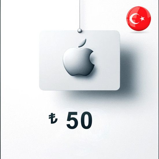 گیفت کارت اپل استور 50 لیری - ترکیه گیفت کارت اپل استور 50 لیری - ترکیه